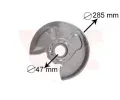 Ochrann� plech proti ne�istot�m brzdov�ho kotou�e&nbsp;VAN WEZEL&nbsp;&dash;&nbsp;VAW 3758371