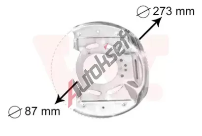 VAN WEZEL Ochrann plech proti rozstikovn - brzdov kotou VAW 3763371, 3763371