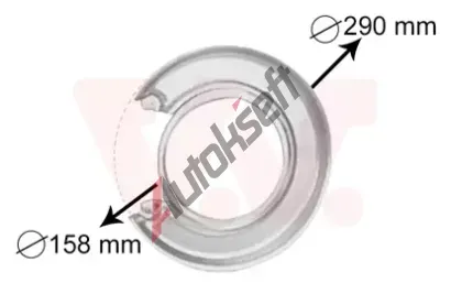 VAN WEZEL Ochrann plech proti rozstikovn - brzdov kotou VAW 3765373, 3765373