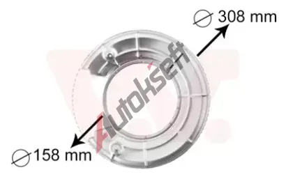 VAN WEZEL Ochrann plech proti rozstikovn - brzdov kotou VAW 3766373, 3766373