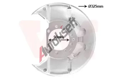 VAN WEZEL Ochranný plech proti nečistotám brzdového kotouče VAW 3768371, 3768371 VAN WEZEL Ochranný plech proti nečistotám brzdového kotouče VAW 3768371, 3768371