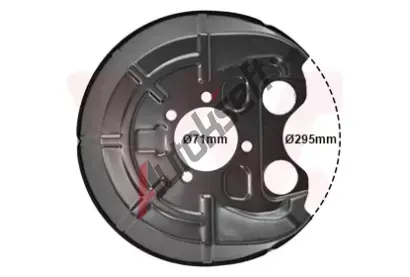 VAN WEZEL Ochrann plech proti neistotm brzdovho kotoue VAW 3768373, 3768373