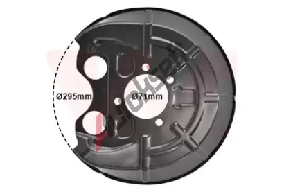 VAN WEZEL Ochrann plech proti neistotm brzdovho kotoue VAW 3768374, 3768374
