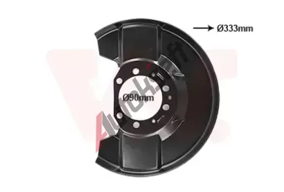 VAN WEZEL Ochrann plech proti neistotm brzdovho kotoue VAW 3769371, 3769371