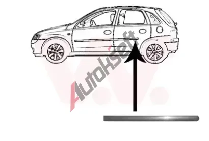 VAN WEZEL Ozdobn / ochrann lita dve VAW 3777425, 3777425