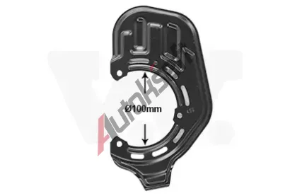 VAN WEZEL Ochranný plech proti nečistotám brzdového kotouče VAW 3781371, 3781371 VAN WEZEL Ochranný plech proti nečistotám brzdového kotouče VAW 3781371, 3781371