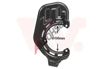 VAN WEZEL Ochranný plech proti nečistotám brzdového kotouče VAW 3781372, 3781372 VAN WEZEL Ochranný plech proti nečistotám brzdového kotouče VAW 3781372, 3781372