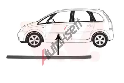 VAN WEZEL Ozdobná / ochranná lišta dveří VAW 3781403, 3781403 VAN WEZEL Ozdobná / ochranná lišta dveří VAW 3781403, 3781403