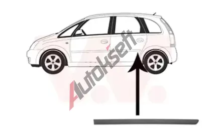 VAN WEZEL Ozdobná / ochranná lišta dveří VAW 3781405, 3781405 VAN WEZEL Ozdobná / ochranná lišta dveří VAW 3781405, 3781405