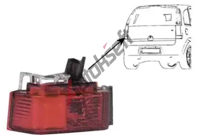 VAN WEZEL Zadn mlhovka VAW 3781927, 3781927