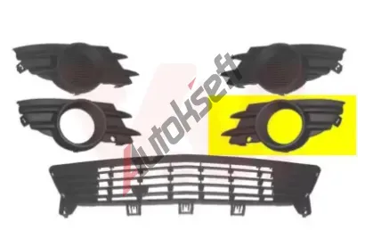 VAN WEZEL Větrací mřížka - nárazník VAW 3782593, 3782593 VAN WEZEL Větrací mřížka - nárazník VAW 3782593, 3782593