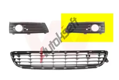 VAN WEZEL Větrací mřížka - nárazník VAW 3792593, 3792593 VAN WEZEL Větrací mřížka - nárazník VAW 3792593, 3792593