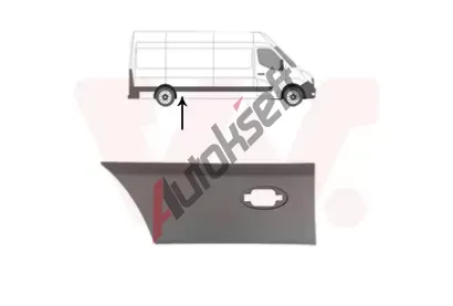VAN WEZEL Ozdobná / ochranná lišta boční stěny VAW 3799406, 3799406  VAN WEZEL Ozdobná / ochranná lišta boční stěny VAW 3799406, 3799406