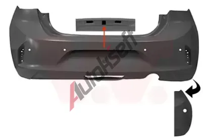 VAN WEZEL Nárazník VAW 3805543, 3805543 VAN WEZEL Nárazník VAW 3805543, 3805543