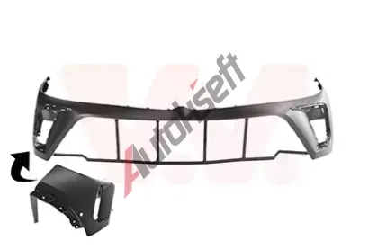 VAN WEZEL Nárazník VAW 3808575, 3808575 VAN WEZEL Nárazník VAW 3808575, 3808575