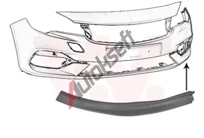 VAN WEZEL Spoiler VAW 3812501, 3812501