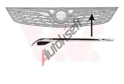 VAN WEZEL Ozdobná / ochranná lišta mřížky chladiče VAW 3812511, 3812511 VAN WEZEL Ozdobná / ochranná lišta mřížky chladiče VAW 3812511, 3812511