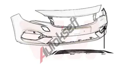 VAN WEZEL Ozdobn / ochrann lita nraznku VAW 3812597, 3812597