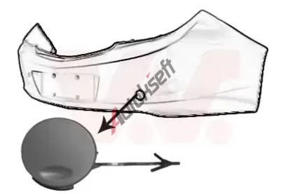 VAN WEZEL Klapka vlečného háku VAW 3850557, 3850557 VAN WEZEL Klapka vlečného háku VAW 3850557, 3850557