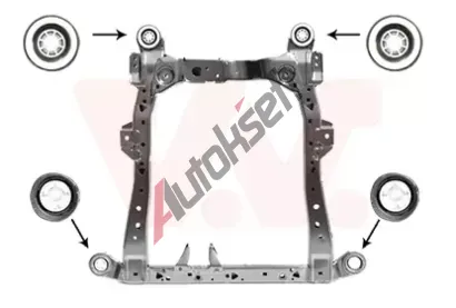 VAN WEZEL Pomocn� r�m / souprava nosi�� VAW 3850690, 3850690