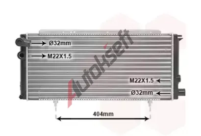 VAN WEZEL Chladi vody VAW 40002085, 40002085