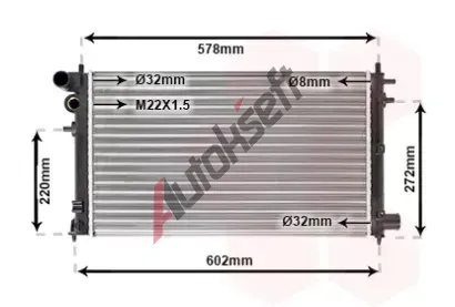 VAN WEZEL Chladi vody VAW 40002149, 40002149