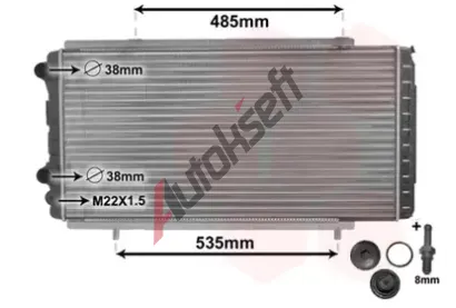 VAN WEZEL Chladi vody VAW 40002150, 40002150