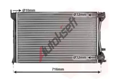 VAN WEZEL Chladi vody VAW 40002196, 40002196