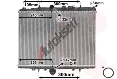 VAN WEZEL Chladi vody VAW 40002198, 40002198