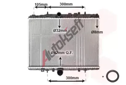 VAN WEZEL Chladi vody VAW 40002208, 40002208