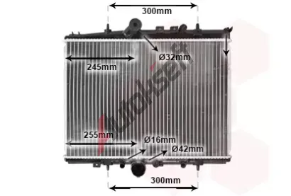 VAN WEZEL Chladi vody VAW 40002217, 40002217