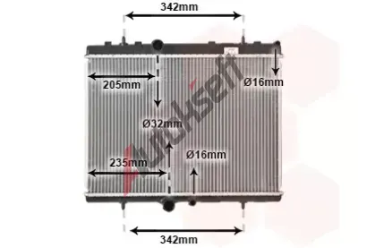 VAN WEZEL Chladi vody VAW 40002241, 40002241