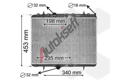 VAN WEZEL Chladi vody VAW 40002255, 40002255