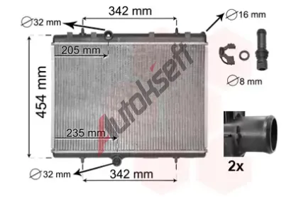 VAN WEZEL Chladi vody VAW 40002267, 40002267