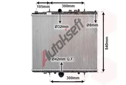 VAN WEZEL Chladi vody VAW 40002277, 40002277