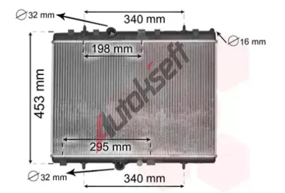 VAN WEZEL Chladi vody VAW 40002290, 40002290