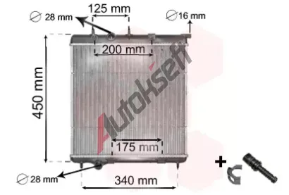 VAN WEZEL Chladi vody VAW 40002298, 40002298