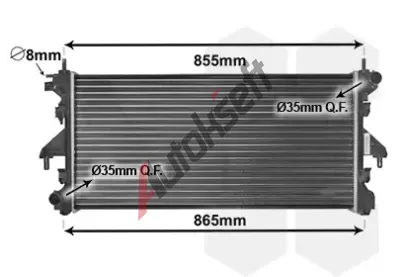 VAN WEZEL Chladi vody VAW 40002308, 40002308