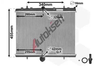 VAN WEZEL Chladi vody VAW 40002314, 40002314