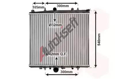 VAN WEZEL Chladi vody VAW 40002331, 40002331