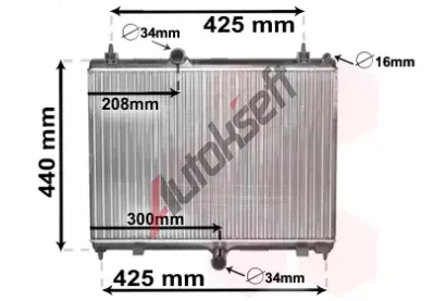 VAN WEZEL Chladi vody VAW 40002358, 40002358