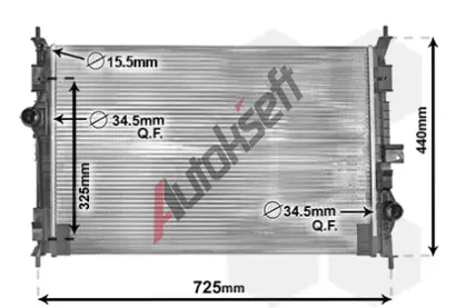 VAN WEZEL Chladi vody VAW 40002386, 40002386