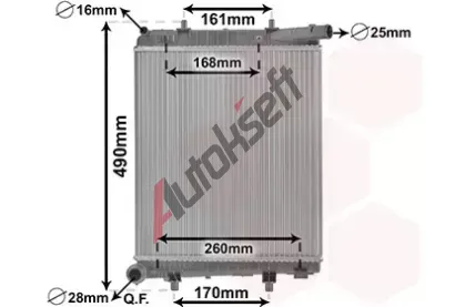 VAN WEZEL Chladi� vody VAW 40002411, 40002411