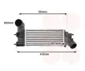 Chladi vzduchu intercooler VAN WEZEL ‐ VAW 40004204