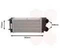 Chladi vzduchu intercooler VAN WEZEL ‐ VAW 40004299