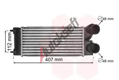 VAN WEZEL Chladi vzduchu intercooler VAW 40004332, 40004332