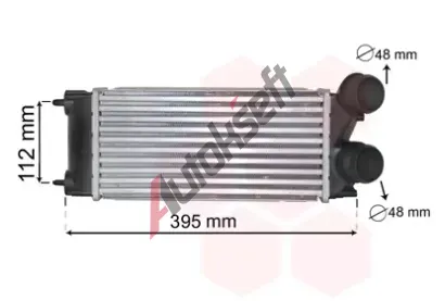 VAN WEZEL Chladi vzduchu intercooler VAW 40004343, 40004343