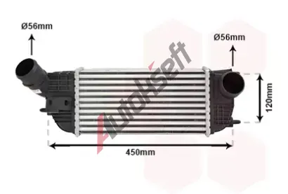 VAN WEZEL Chladi vzduchu intercooler VAW 40004362, 40004362