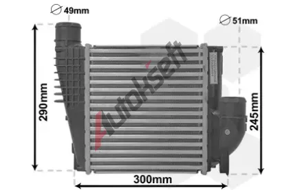 VAN WEZEL Chladi vzduchu intercooler VAW 40004385, 40004385
