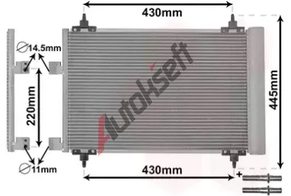 VAN WEZEL Kondenztor - klimatizace VAW 40005215, 40005215